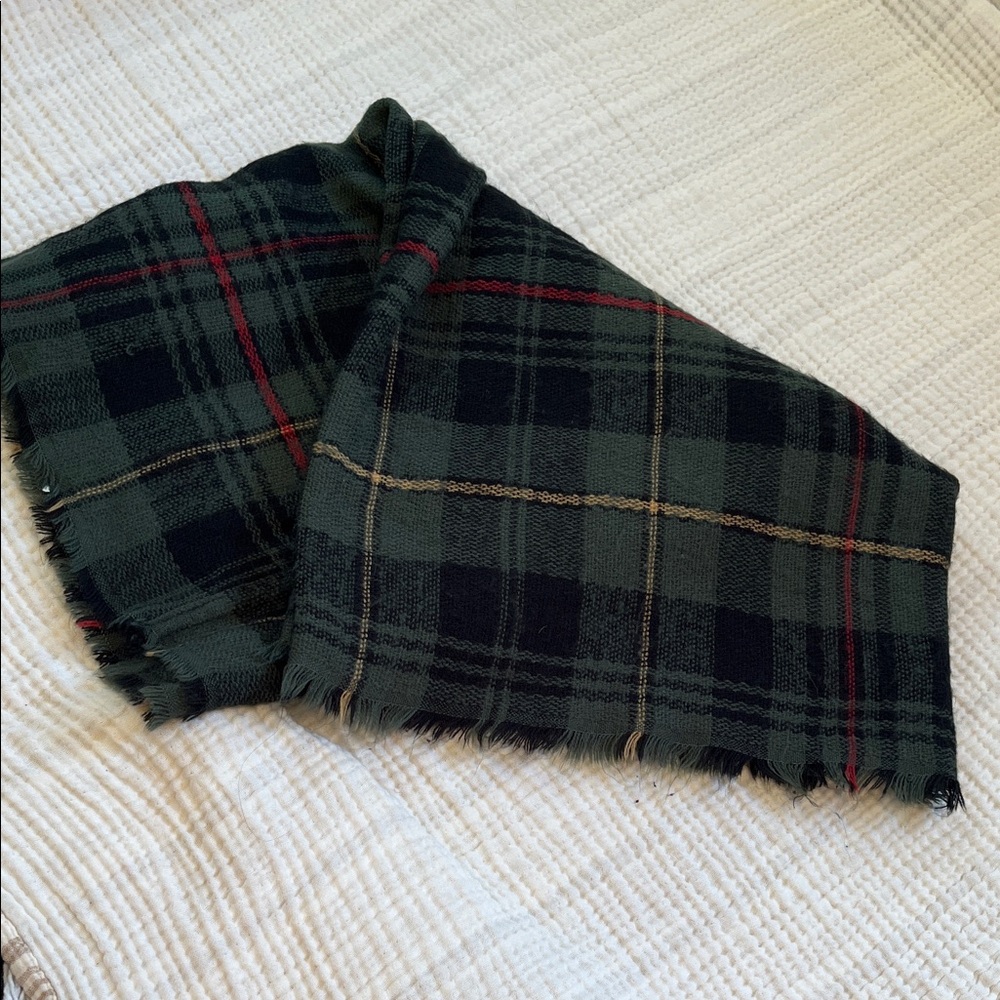 Blanket style infinity scarf